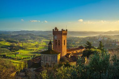 San Miniato çan kulesi katedral. Pisa, Toskana İtalya Eur