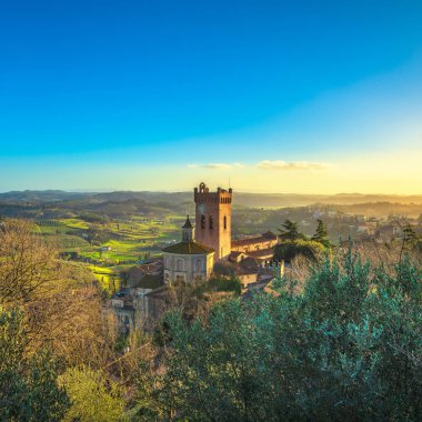 San Miniato çan kulesi katedral. Pisa, Toskana İtalya Eur