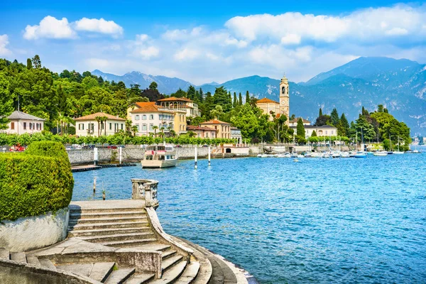 Tremezzo Tremezzina View, Como Lake District landskap. Italien, E — Stockfoto