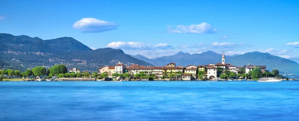 Isola dei pescatori, Fischerinsel im Lago Maggiore, bormea — Stockfoto