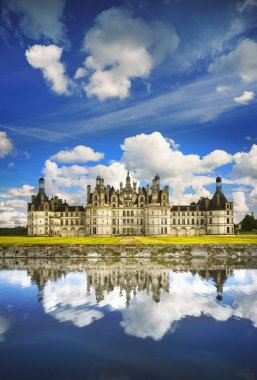 Chateau de chambord, unesco Ortaçağ Kalesi ve reflectio Fransızca