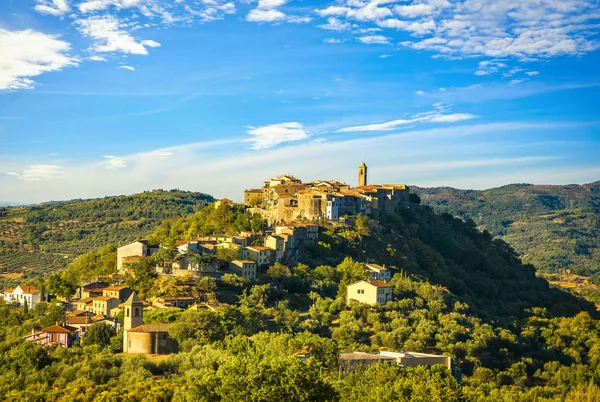 Toscana, pueblo de Montegiovi. Monte Amiata, Grosseto, Italia —  Fotos de Stock