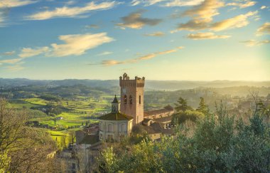 San Miniato çan kulesi katedral. Pisa, Toskana İtalya Eur