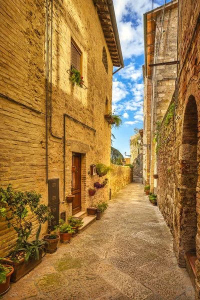 Colle Val Elsa Picturesque Street Old Town Siena Tuscany Italy — Stock Photo, Image