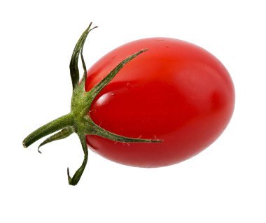 Beyaz arkaplanda yalıtılmış domates.