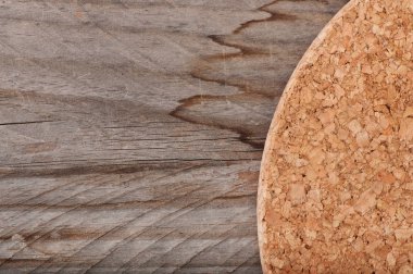 Eski ahşap arka plan ve mantar doku