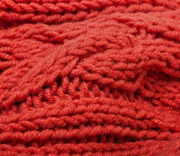 Fond de tricot rouge . — Photo