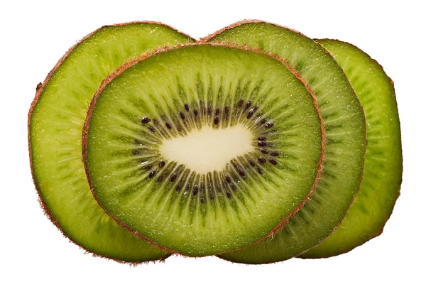 Kiwi frutas isoladas sobre fundo branco. — Fotografia de Stock