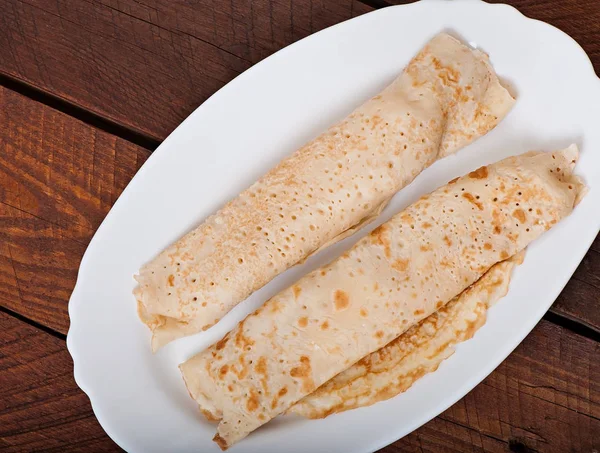 Panqueques rellenos de queso, deliciosa comida . —  Fotos de Stock