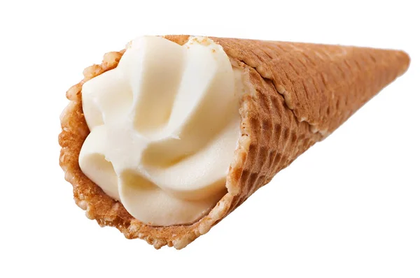 Мороженое на белом фоне. — стоковое фото