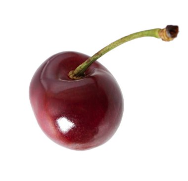 Beyaz arka plan üzerinde izole Olgun Kiraz.