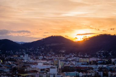 günbatımı üzerinde graz