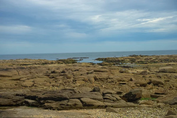 Felsige Atlantikküste Bei Cherbourg Frankreich — Stockfoto