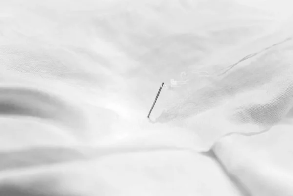 刺繍用のミシン針の詳細 Closeup — ストック写真
