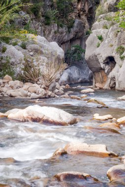 Tiberius geçitleri Pollina nehri boyunca Madonie Parkı 'nın içinde San Mauro Castelverde ve Castelbuono kasabaları arasında. Sicilya, İtalya