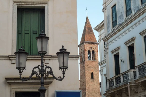 Вежі Церкви Сан Ніколо Падові Італія — стокове фото