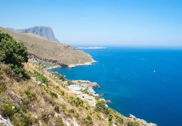 Schöne Aussicht Auf San Vito Capo Stadt Sizilien Italien — Stockfoto