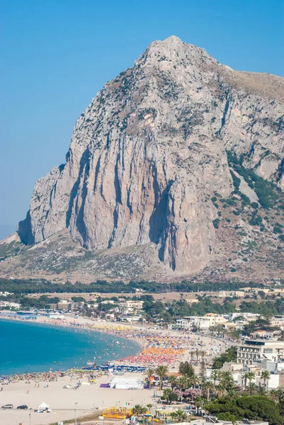 Schöne Aussicht Auf San Vito Capo Stadt Sizilien Italien — Stockfoto
