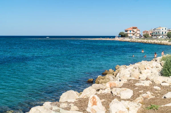 Kustlinjen Havsbyn Marzamemi Sydöstra Sicilien — Stockfoto