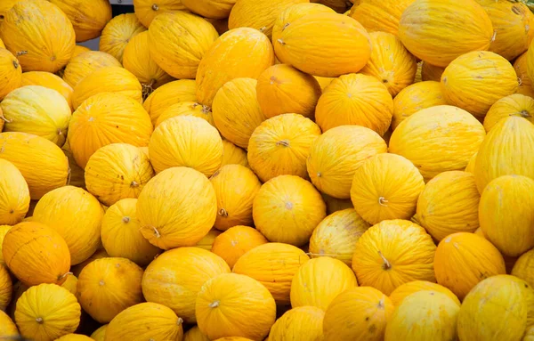 Melón Amarillo Venta Mercado Aire Libre Palermo —  Fotos de Stock