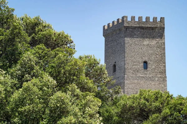 Tower Venus Castle Erice Province Trapani Sicily Italy — Stock Photo, Image