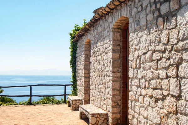 Природний Заповідник Цінгаро Старовинний Кам Яний Будинок Сицилія Італія — стокове фото
