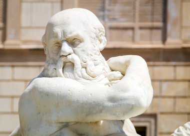 Mermer heykel Piazza Pretoria, olarak da bilinen utanç Meydanı, Piazza della vergogna Palermo, Sicilya