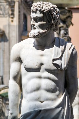 Mermer heykel Piazza Pretoria, olarak da bilinen utanç Meydanı, Piazza della vergogna Palermo, Sicilya