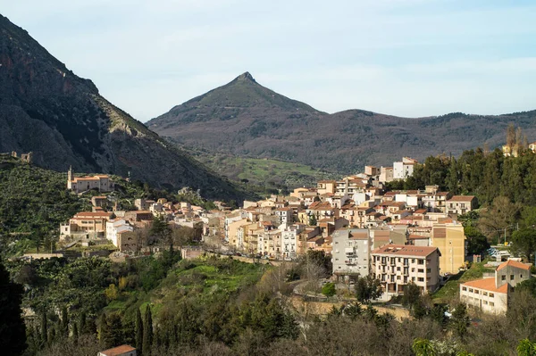 Isnello Small Village Madonie Park Sicily Italy — Stock Photo, Image