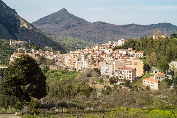 Isnello Small Village Madonie Park Sicily Italy — Stock Photo, Image