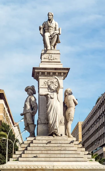 Památník Vincenzo Bellini Nachází Centru Východní Zóny Piazza Stesicoro Catania — Stock fotografie
