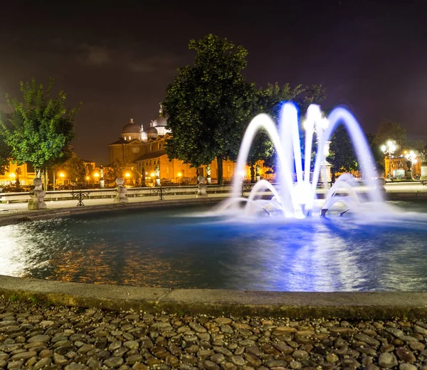 Padua Prato Della Valle Your Beautiful Fountain Night Padova Italy — Stock Photo, Image