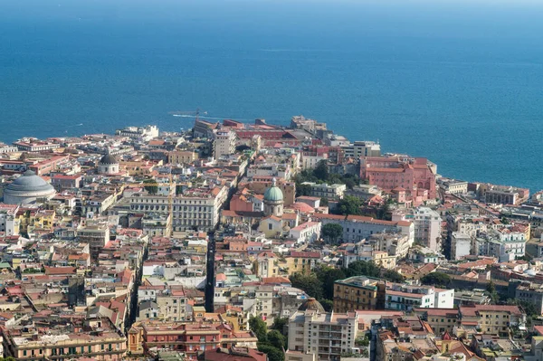 Bella Vista Sullo Skyline Napoli Castel Sant Elmo Italia — Foto Stock