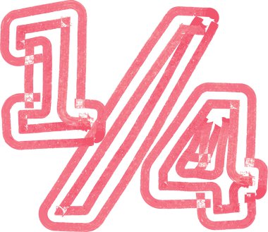 Soyut sembolü kırmızı marker ile yapılan