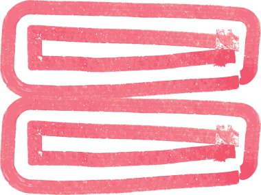 Soyut sembolü kırmızı marker ile yapılan