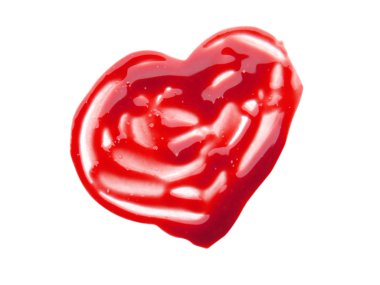 Dudak parlatıcısı kalp şeklinde