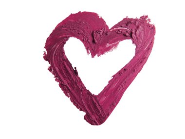 ezilmiş kırmızı kalp şeklinde