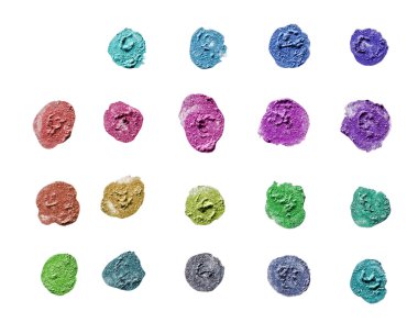 izole parçalanmış boya daire şekli