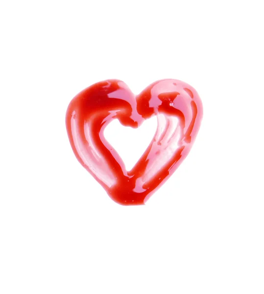Lip Gloss em forma de coração — Fotografia de Stock