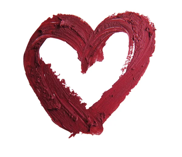 Smashed red heart shaped — Stock Photo, Image