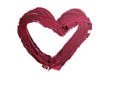 ezilmiş kırmızı kalp şeklinde