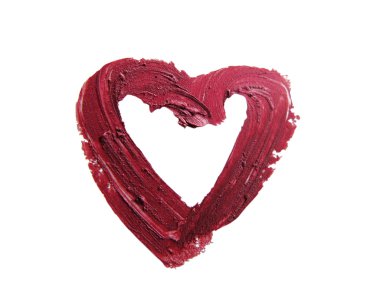 ezilmiş kırmızı kalp şeklinde