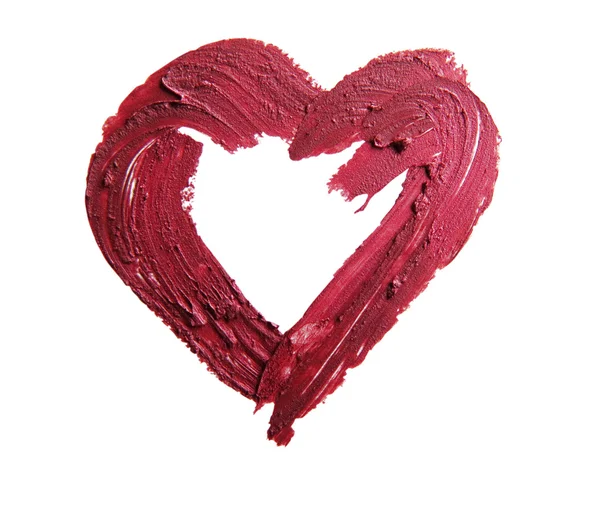 Smashed red heart shaped — Stock Photo, Image