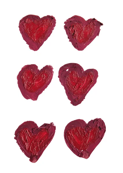 Розбите червоне серце у формі — стокове фото