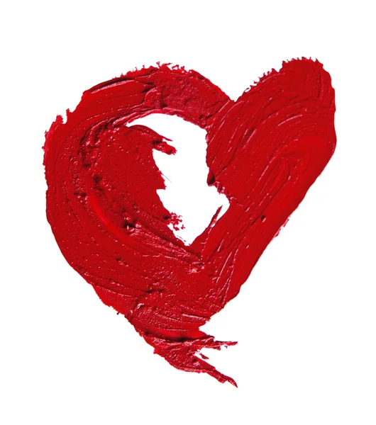 Összetört piros szív alakú — Stock Fotó