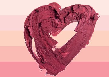 resimde arka plan şeklinde ezilmiş kırmızı kalp