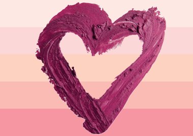 resimde arka plan şeklinde ezilmiş kırmızı kalp