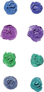 Parçalanmış boya daire şekli