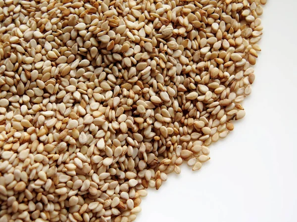 Sesame Seeds on a white background — Stock Photo, Image