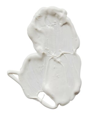 Beyaz bir arka plan üzerinde beyaz krema mayonez da kullanılmış olabilir